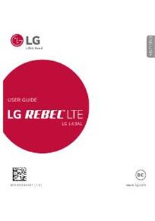 LG Rebel LTE manual. Smartphone Instructions.